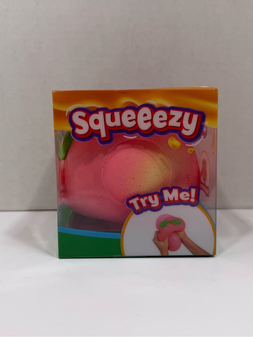 Squeeezy Peach Squishy Toy NIB